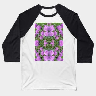 Rhododendron Pattern Baseball T-Shirt